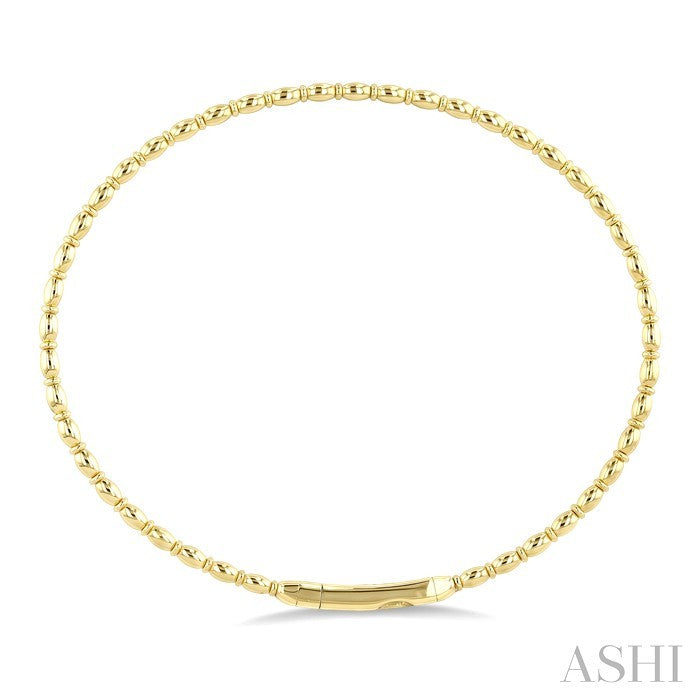 GoldFashion Flex Bangle in 14K Yellow Gold