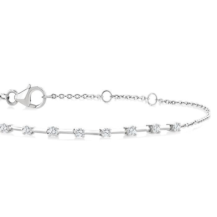 Floating Diamond Fashion Chain Bracelet