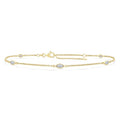 1/2 Ctw Marquise Cut Diamond Station Bracelet in 14K Yellow Gold