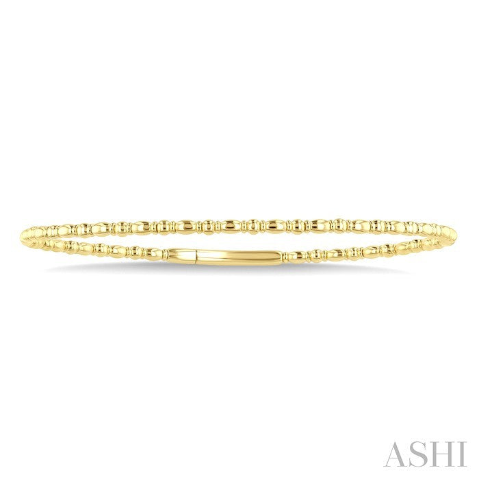 Dual GoldPattern Flex Bangle in 14K Yellow Gold