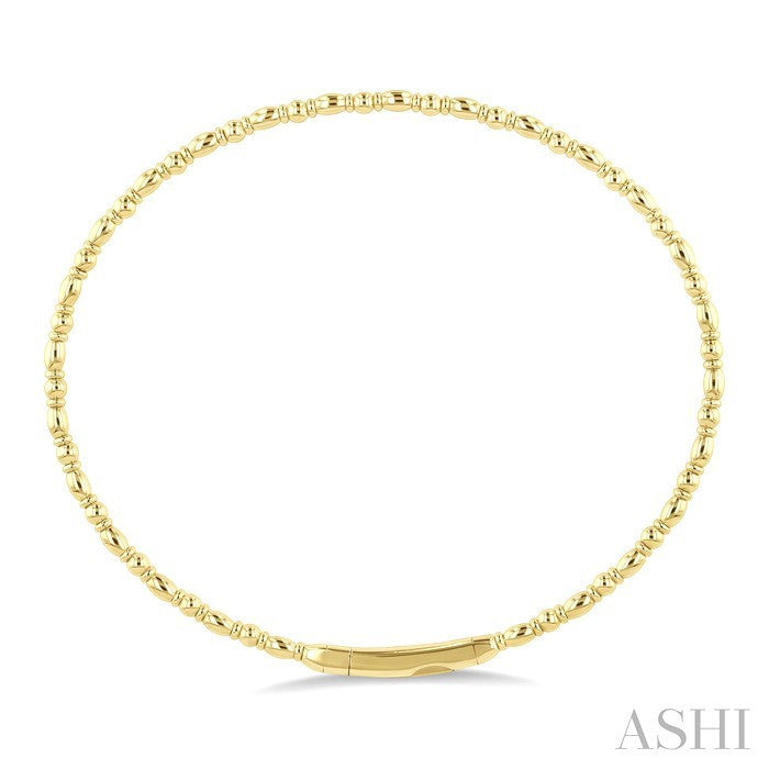Dual GoldPattern Flex Bangle in 14K Yellow Gold