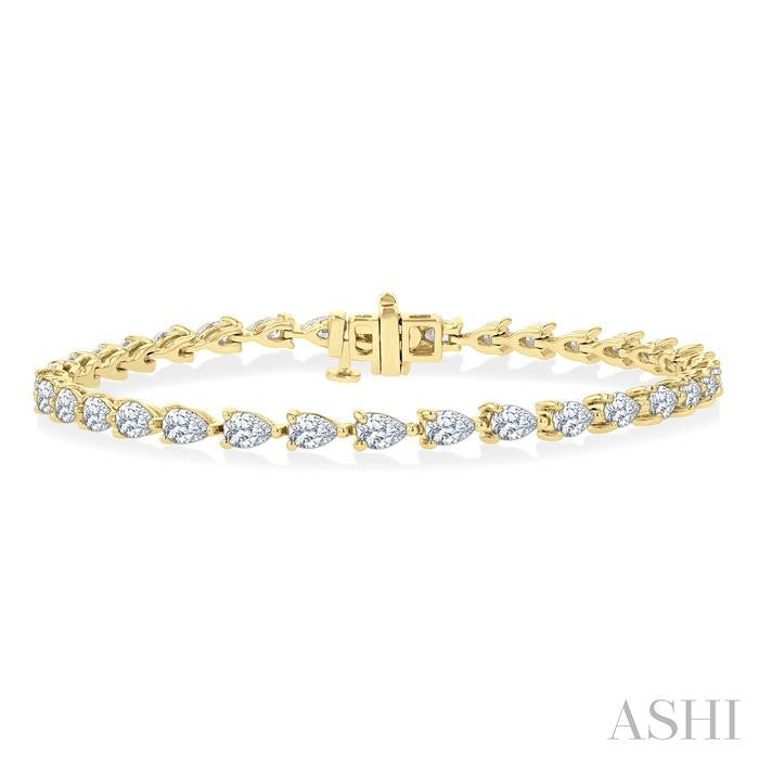Bellona Mirage Serenity Pear Shape East West Diamond Bracelet