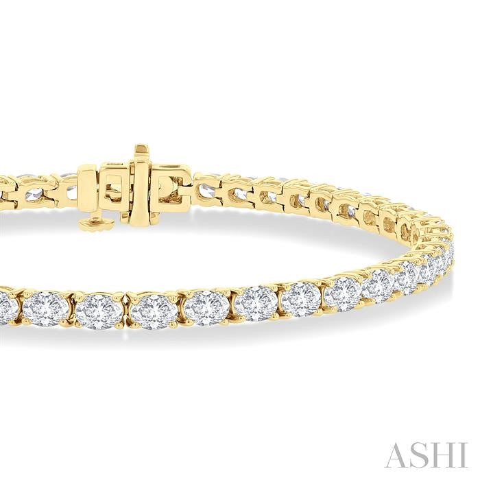 Calypso Whisper Echo Oval Shape East West Diamond Tennis Bracelet