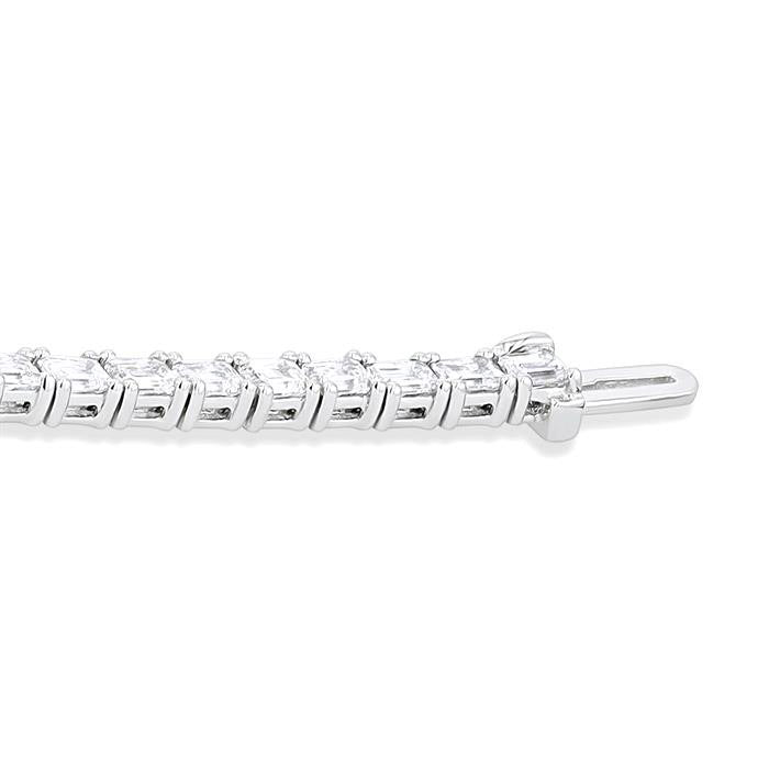 Seraph Noble Harbor Emerald Shape East West Diamond Tennis Bracelet
