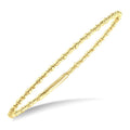Triple GoldPattern Flex Bangle in 14K Yellow Gold