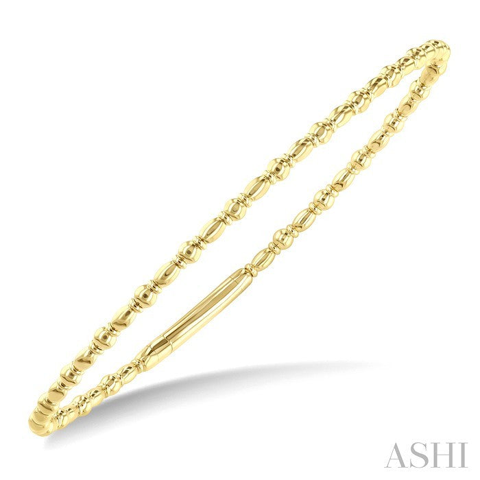 Triple GoldPattern Flex Bangle in 14K Yellow Gold