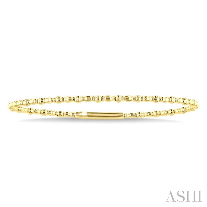 Triple GoldPattern Flex Bangle in 14K Yellow Gold