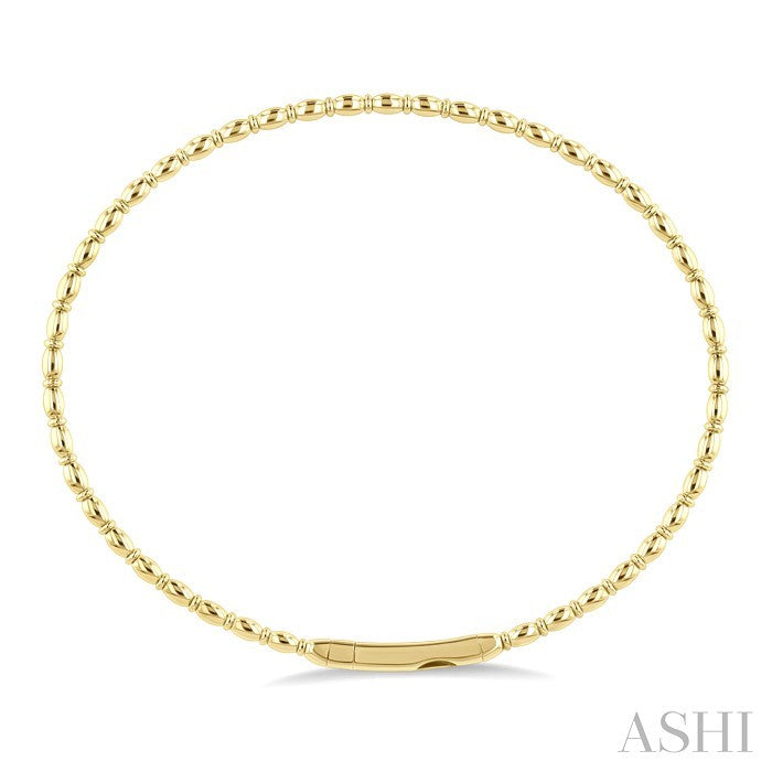 Triple GoldPattern Flex Bangle in 14K Yellow Gold