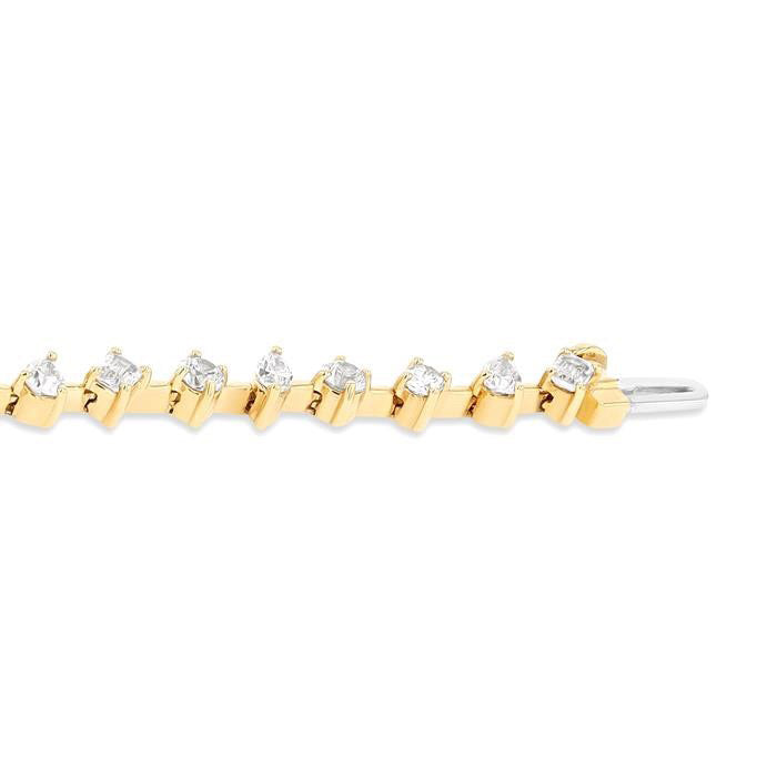 Mixed Shape Diamond Fashion Bracelet