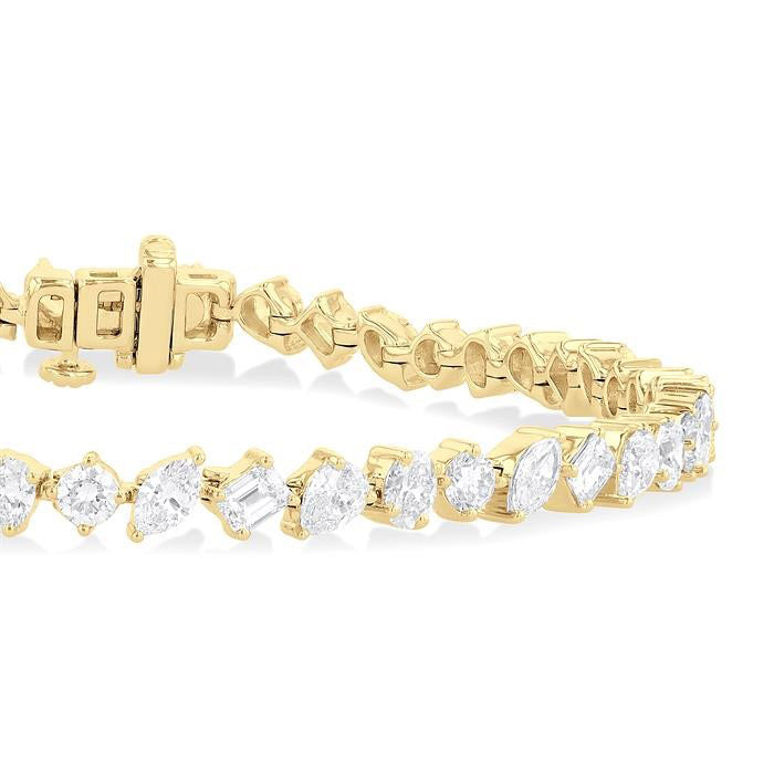 Celestia Crown Poise Mixed Shape Diamond Bracelet