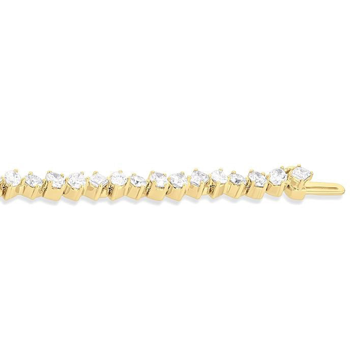 Celestia Crown Poise Mixed Shape Diamond Bracelet