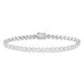 3 Ctw Round Cut Shine Bright Diamond Tennis Bracelet in 14K White Gold