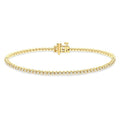 1 Ctw Round Cut Diamond Tennis Bracelet in 14K Yellow Gold