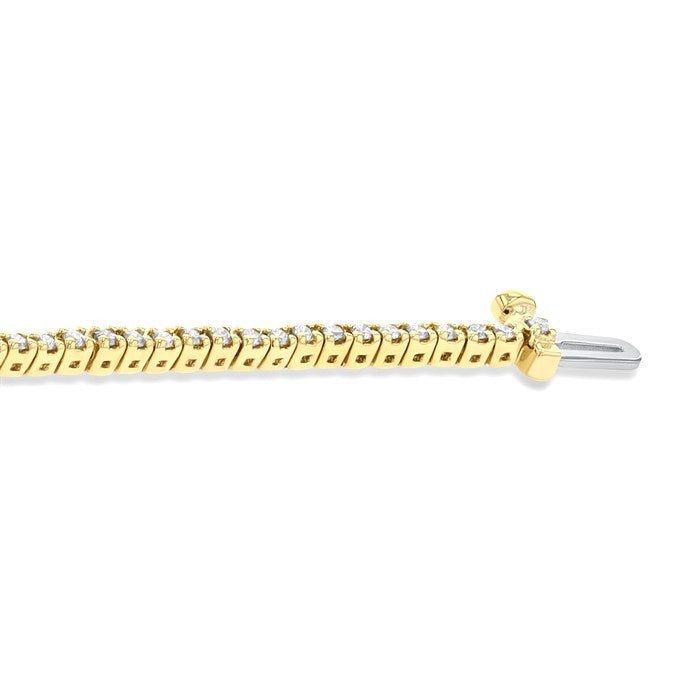 1 Ctw Round Cut Diamond Tennis Bracelet in 14K Yellow Gold