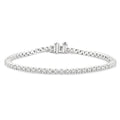 2 Ctw Round Cut Diamond Tennis Bracelet in 14K White Gold