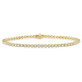 3 Ctw Round Cut Diamond Tennis Bracelet in 14K Yellow Gold