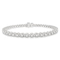 4 Ctw Round Cut Diamond Tennis Bracelet in 18K White Gold