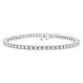 5 Ctw Round Cut Diamond Tennis Bracelet in 14K White Gold