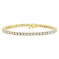 5 Ctw Round Cut Diamond Tennis Bracelet in 14K Yellow Gold