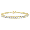 5 Ctw Round Cut Diamond Tennis Bracelet in 14K Yellow Gold
