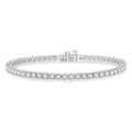 6 Ctw Round Cut Diamond Tennis Bracelet in 18K White Gold