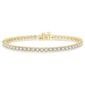 6 Ctw Round Cut Diamond Tennis Bracelet in 14K Yellow Gold