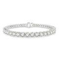 8 Ctw Round Cut Diamond Tennis Bracelet in 14K White Gold