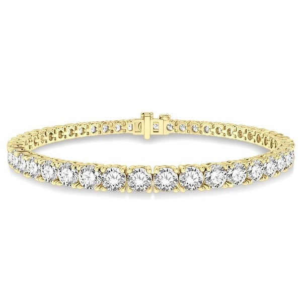 8 Ctw Round Cut Diamond Tennis Bracelet in 14K Yellow Gold