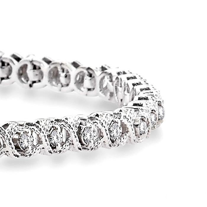 'X' Shape Diamond Bracelet
