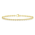 1 Ctw Bezel Set Round Cut Diamond Tennis Bracelet in 14K Yellow Gold