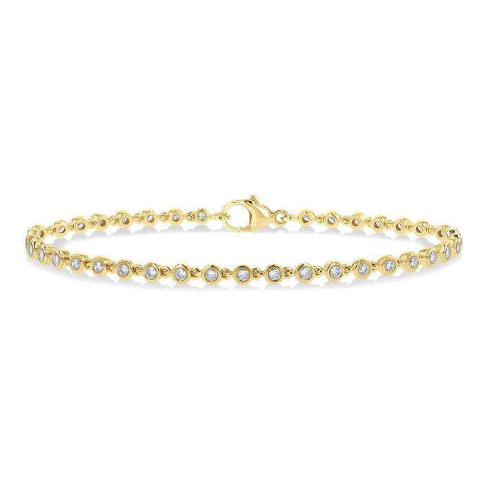 Andromeda Voyage Eclipse Bezel Set Diamond Tennis Bracelet
