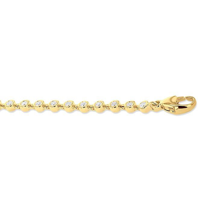 Andromeda Voyage Eclipse Bezel Set Diamond Tennis Bracelet
