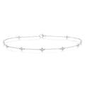 Clover Diamond Station Chain Anklet