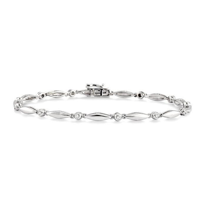 Boat Diamond Bracelet