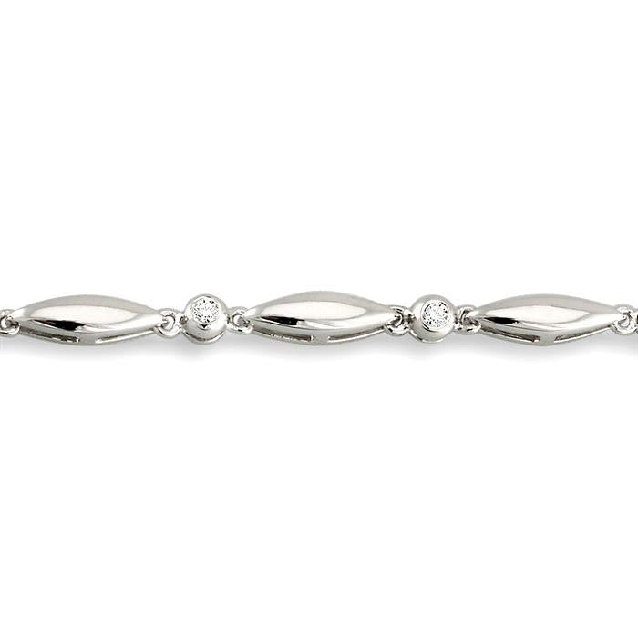 Boat Diamond Bracelet