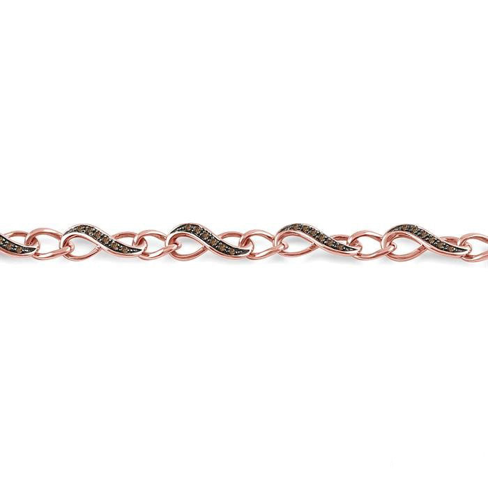 Infinity Champagne Diamond Fashion Bracelet