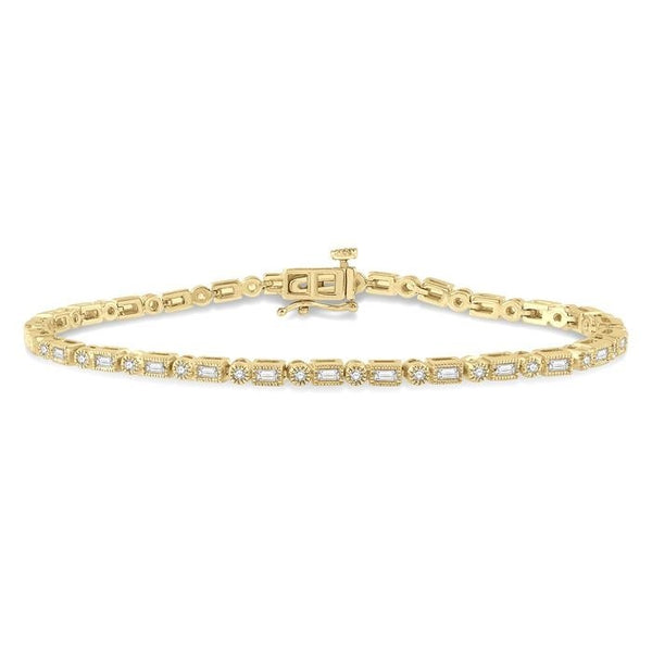 Aurelia Quarry Zenith Baguette Diamond Fashion Bracelet