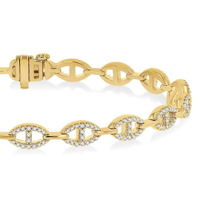 Mariner Link Diamond Fashion Bracelet