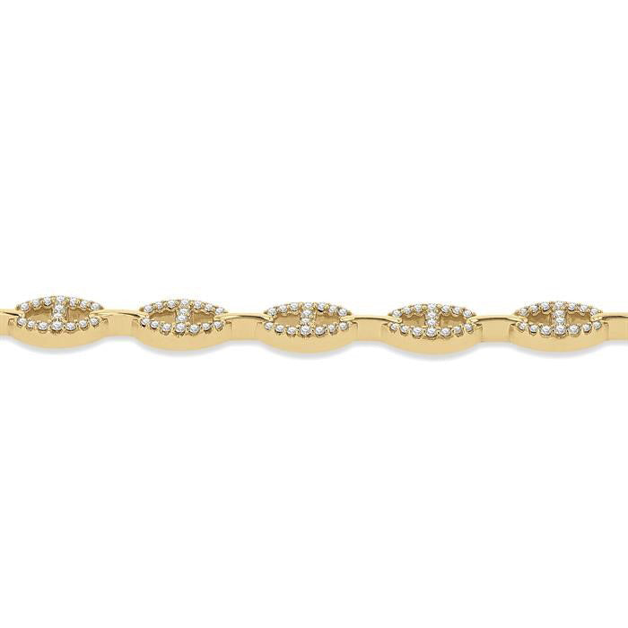 Mariner Link Diamond Fashion Bracelet