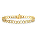 Curb & Cuban Diamond Fashion Bracelet
