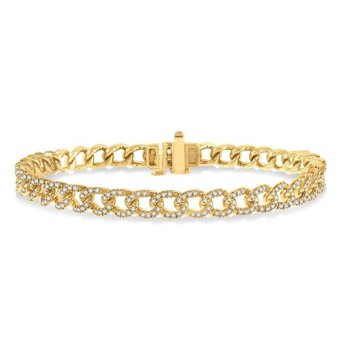 Curb & Cuban Diamond Fashion Bracelet