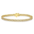 Zephyra Halo Haven Curb & Cuban Diamond Fashion Bracelet