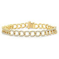 Curb & Cuban Diamond Fashion Bracelet