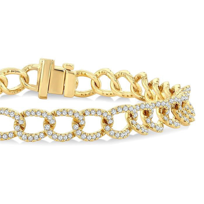 Curb & Cuban Diamond Fashion Bracelet