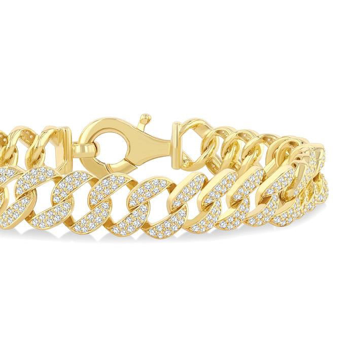 Curb & Cuban Diamond Fashion Bracelet