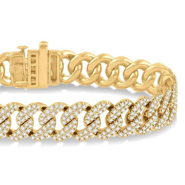 Cuban Diamond Fashion Bracelet