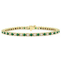 Isolde Quarry Myth Alternate Gemstone & Diamond Tennis Bracelet