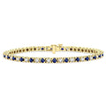 Luminara Noble Poise Alternate Gemstone & Diamond Tennis Bracelet