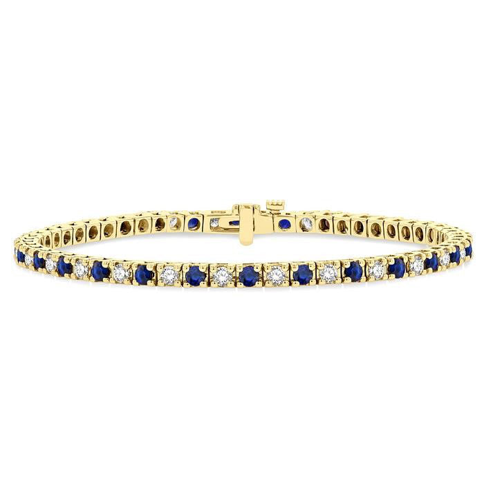 Luminara Noble Poise Alternate Gemstone & Diamond Tennis Bracelet