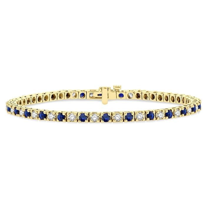 Luminara Noble Poise Alternate Gemstone & Diamond Tennis Bracelet